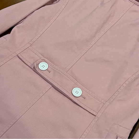 J.Crew Women’s Cotton Twill Double Breasted Peacoat Petal Pink Size 2 - Picture 9 of 16